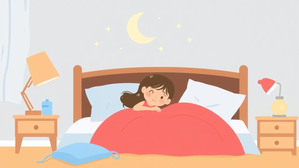 Illustration showing key concepts related to sleep training for busy families