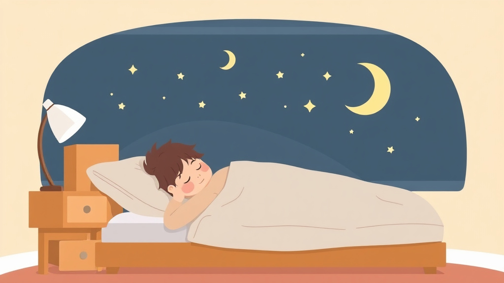 Illustration showing key concepts related to sleep training for early walkers