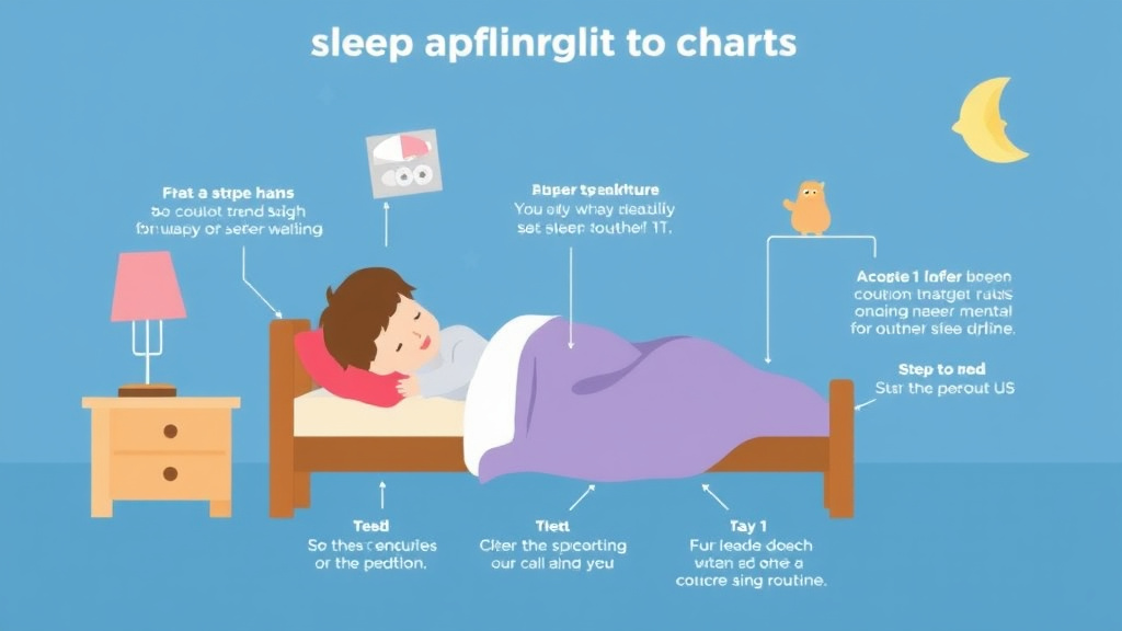 Visual guide for practical steps in sleep training for early walkers