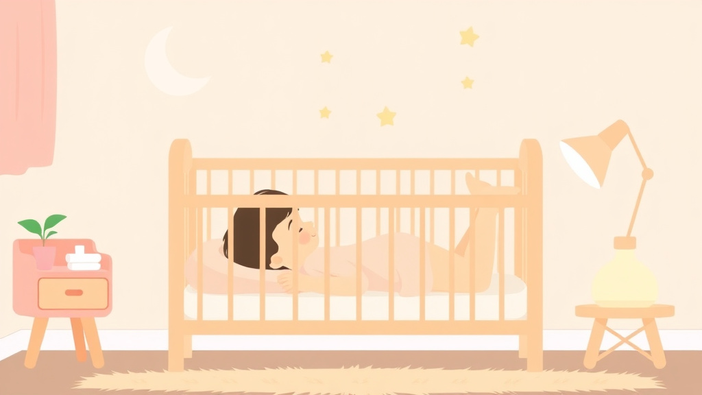 Educational graphic covering the essentials of sleep Training in a Mini Crib
