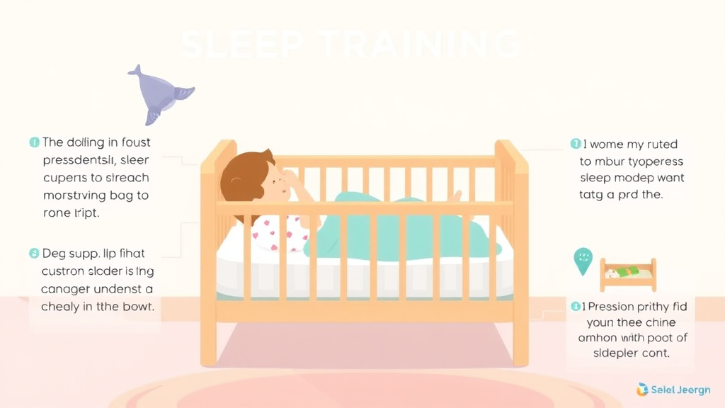 Process flow illustration for putting sleep Training in a Mini Crib into action