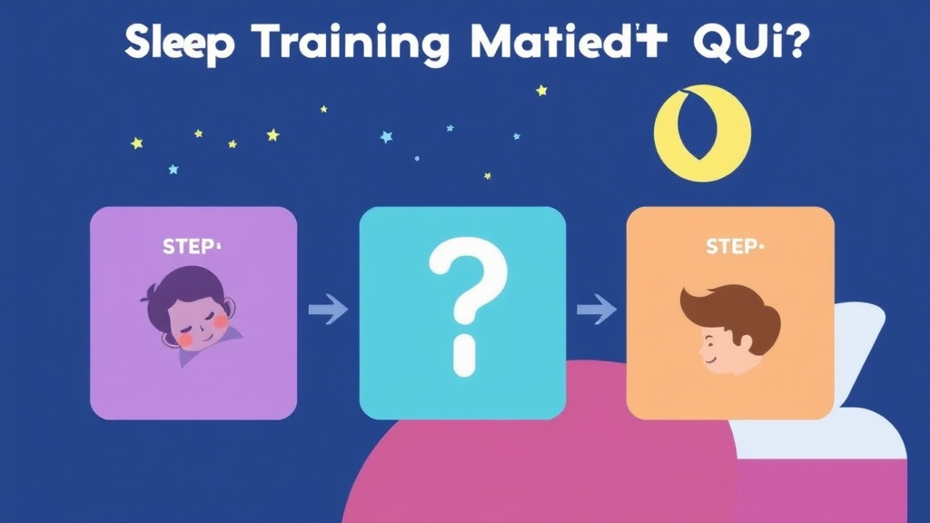 Action-oriented illustration showing how to apply sleep Training Method Quiz: Which Method Is Right for You?
