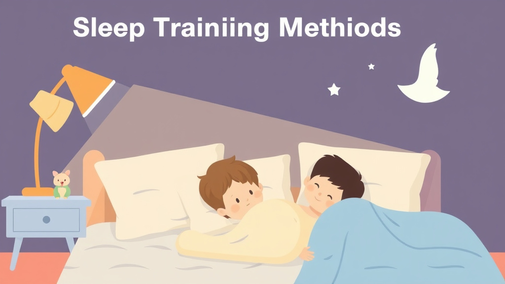 Illustration showing key concepts related to sleep training methods compared: which method is right for you?