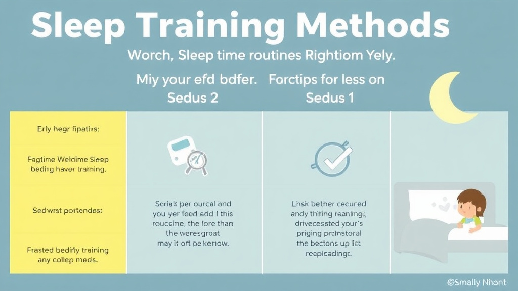 Visual guide for practical steps in sleep training methods compared: which method is right for you?