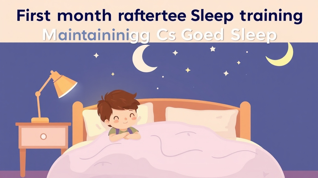 Conceptual diagram showing how first Month After Sleep Training: Maintaining Good Sleep works in practice