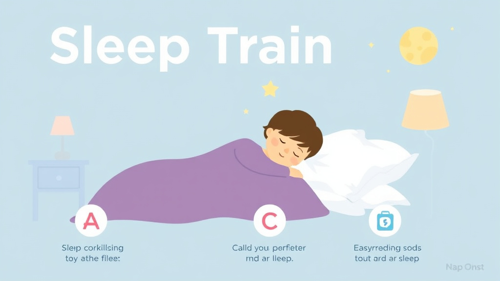 Visual guide for practical steps in sleep training nap one first
