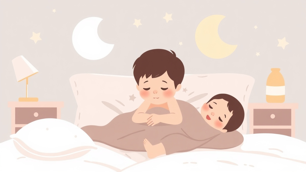 Illustration showing key concepts related to sleep training a sensitive baby: strategies that work