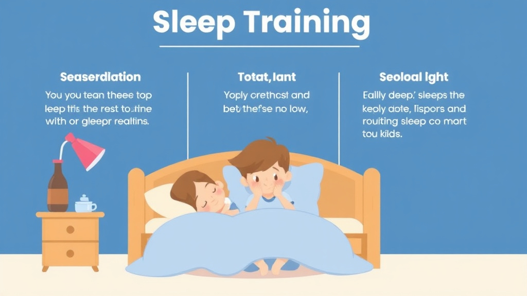 Visual guide for practical steps in sleep training setbacks