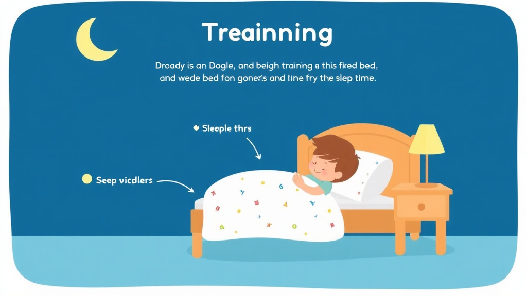 Visual guide for practical steps in sleep training a toddler in a big kid bed