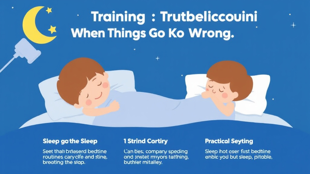 Step-by-step visual guide for implementing sleep Training Troubleshooting: When Things Go Wrong