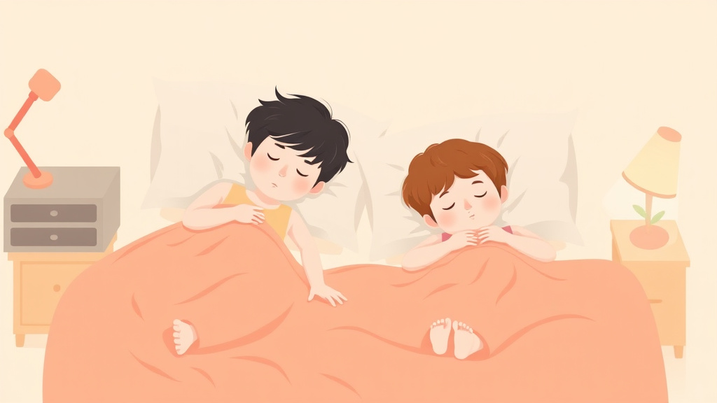 Clear illustration of sleep Training Twins with supporting details