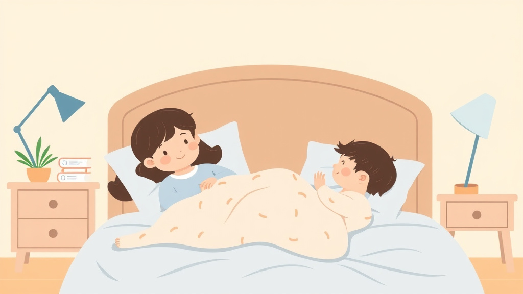 Illustration showing key concepts related to sleep training with a nanny