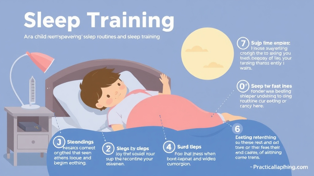 Process flow illustration for putting sleep Training as a Solo Parent into action