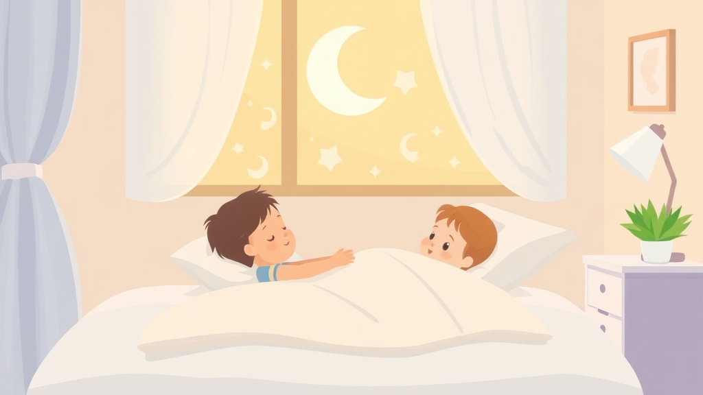 A professional illustration depicting baby Sleep In Hotel