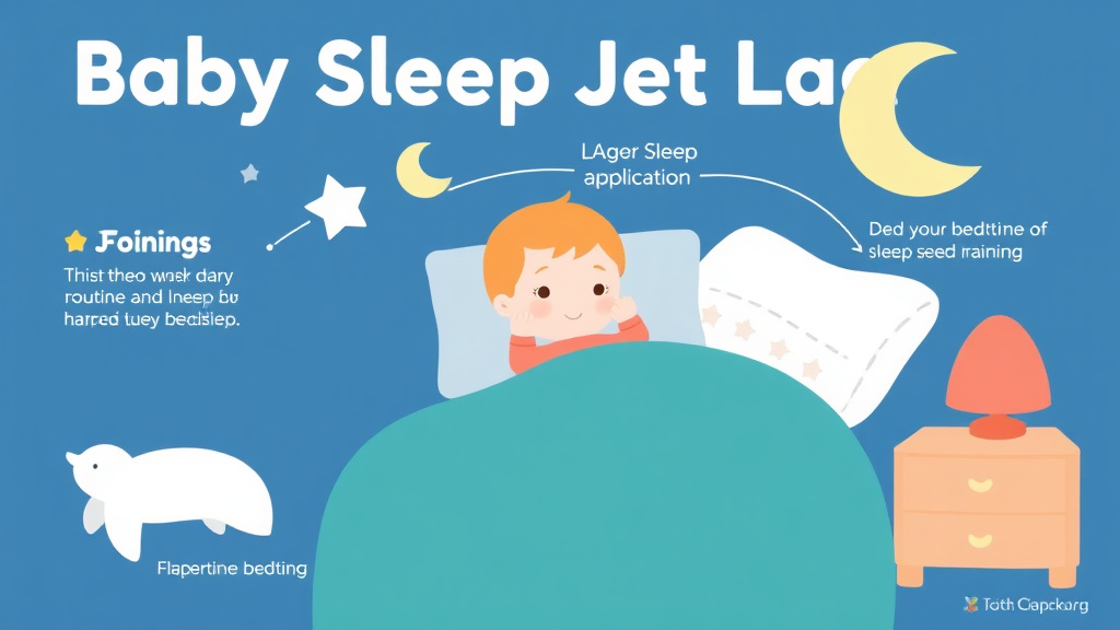 Step-by-step visual guide for implementing baby Sleep Jet Lag