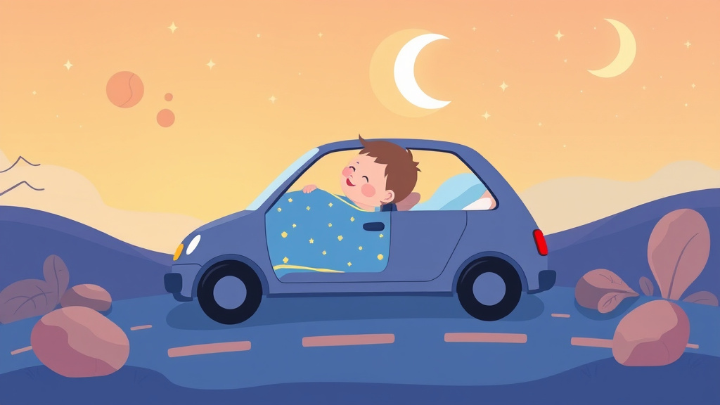 Detailed visual representation of baby Sleep Road Trip
