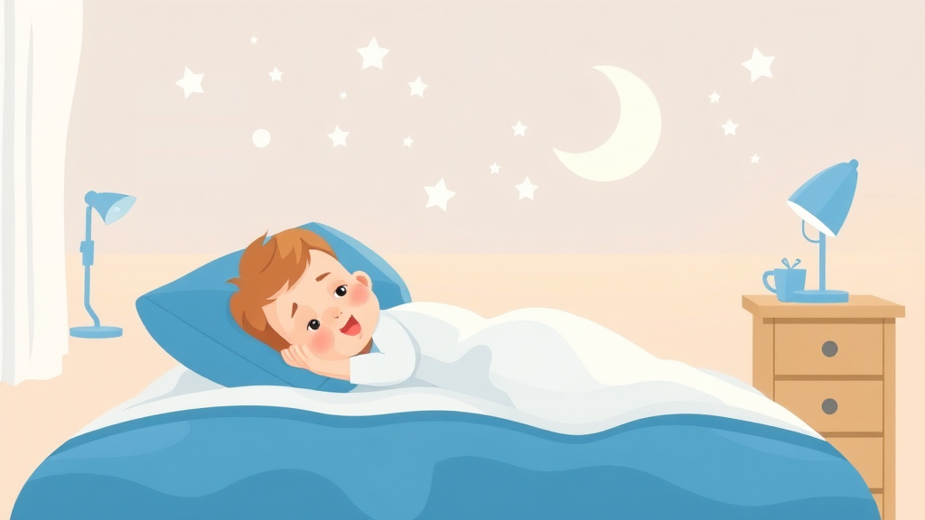 A professional illustration depicting baby Sleep Time Zone Change