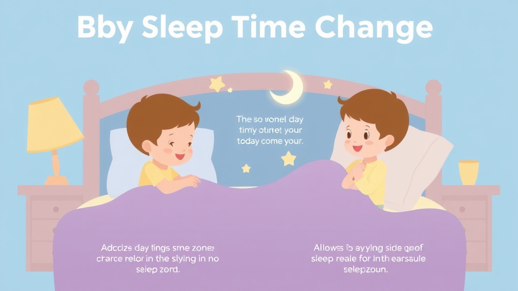 Process flow illustration for putting baby Sleep Time Zone Change into action
