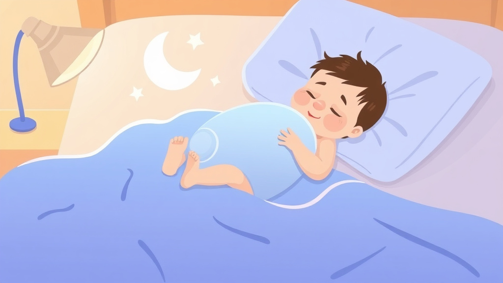 Clear illustration of baby Sleep With A Fever with supporting details