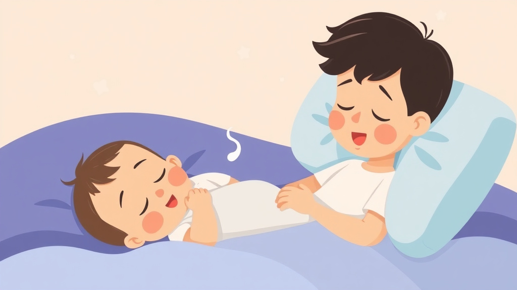 Clear illustration of baby Sleep With Croup with supporting details