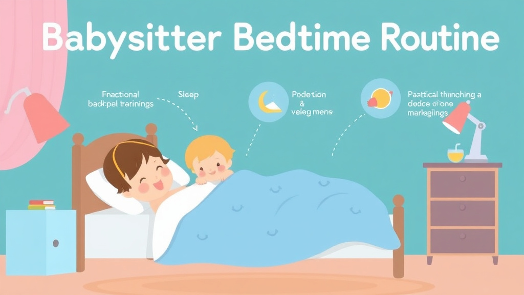 Step-by-step visual guide for implementing babysitter Bedtime Routine