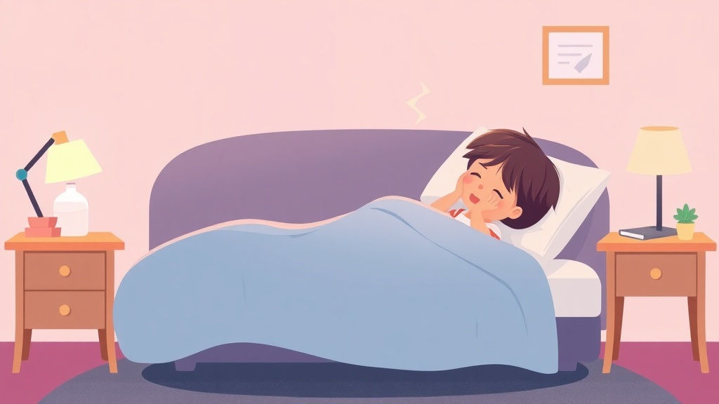 A professional illustration depicting bedtime Snack And Sleep