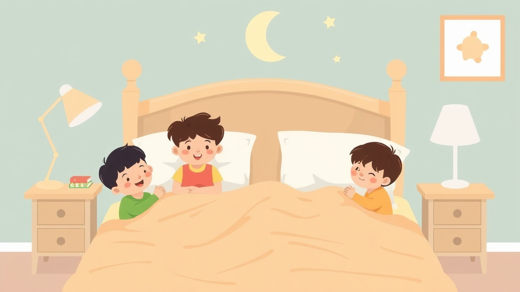 An informative visual explaining bedtime With Multiple Kids for beginners and professionals