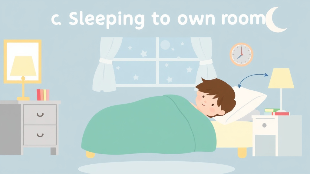 Real-world application diagram for co Sleeping To Own Room