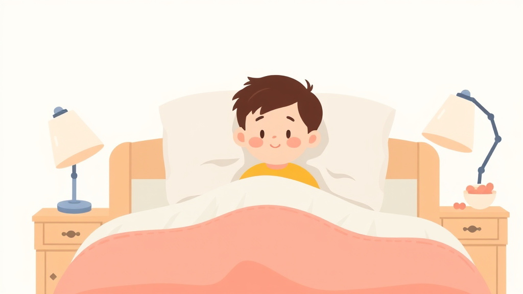 Illustration breaking down the fundamentals of keeping Toddler In Bed