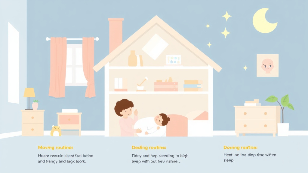 Process flow illustration for putting moving House And Baby Sleep into action