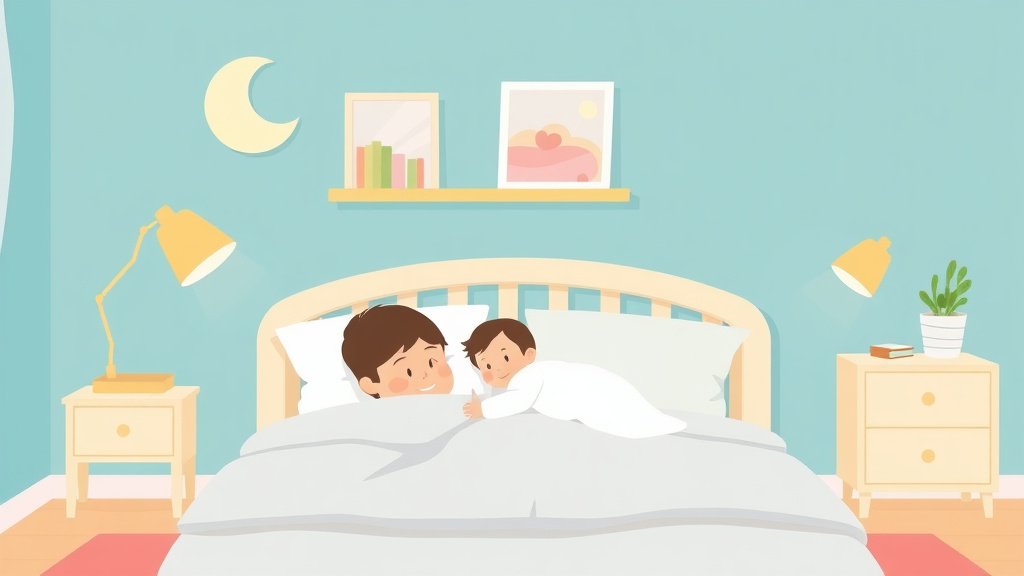 A professional illustration depicting room Sharing With Baby
