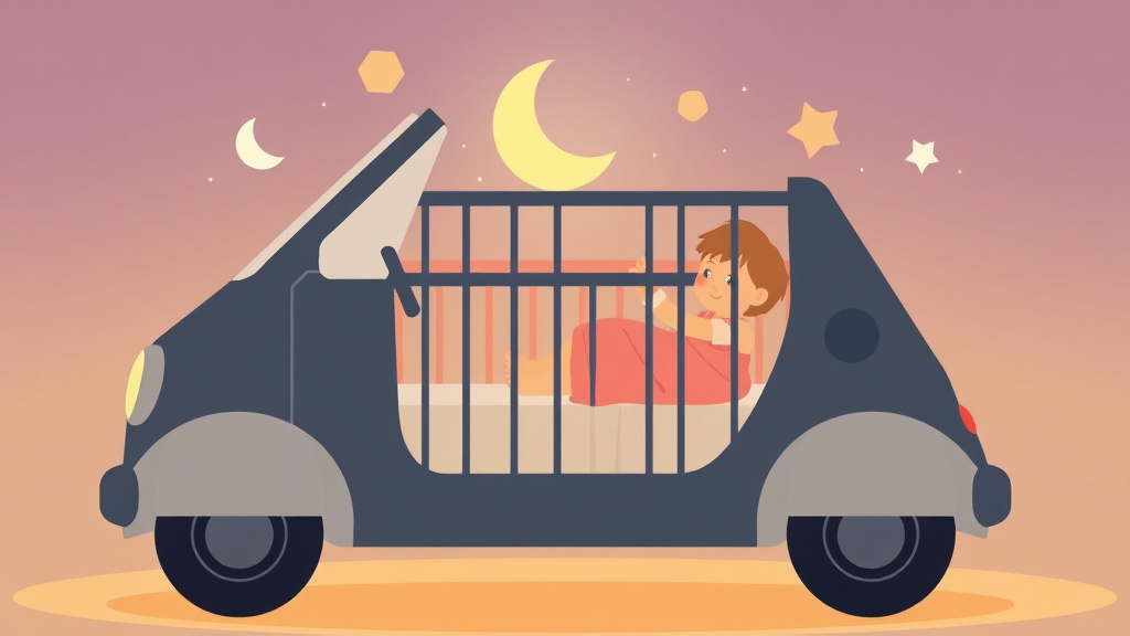 Detailed visual representation of side Car Crib Transition