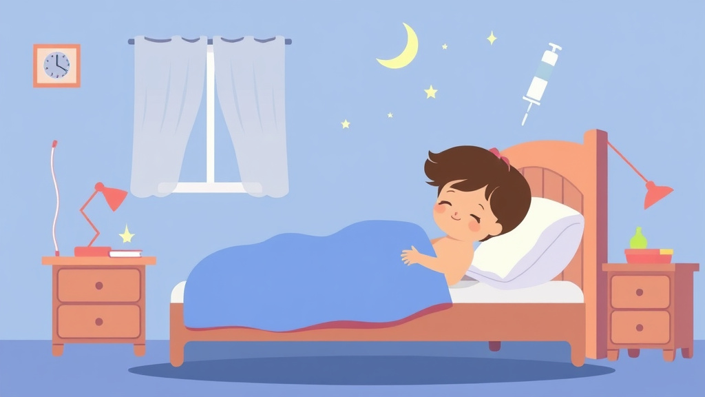 Illustration breaking down the fundamentals of sleep After Vaccination