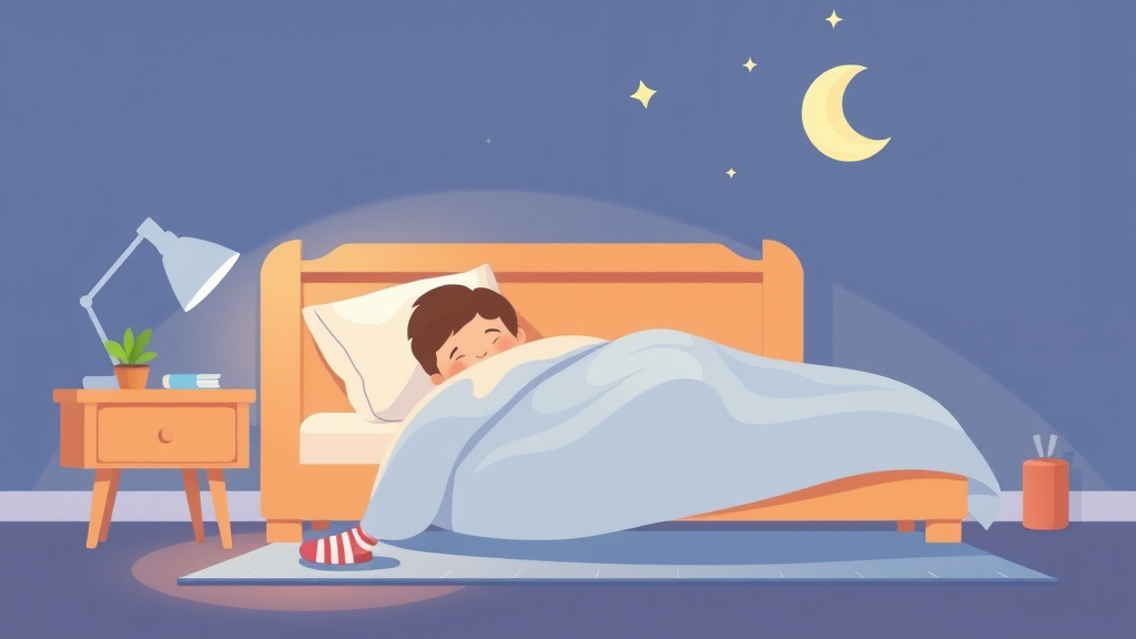 A professional illustration depicting sleep And Exercise For Kids