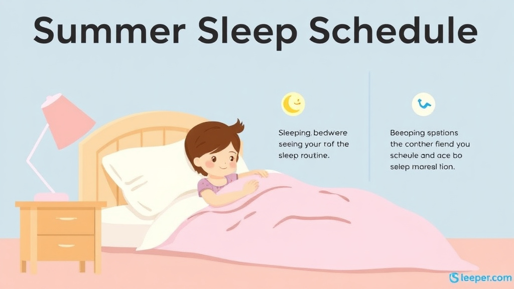 Hands-on guide visualization for summer Sleep Schedule