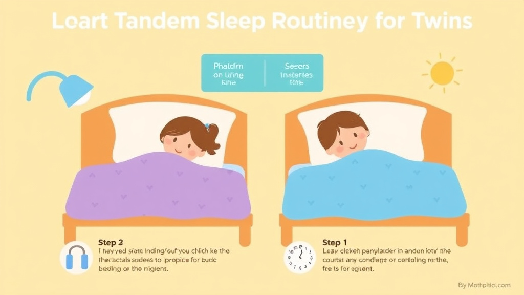 Practical checklist visual for tandem Sleep Routine For Twins