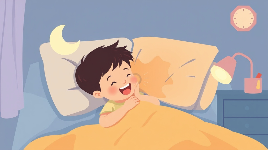 Conceptual diagram showing how teething Pain At Night works in practice