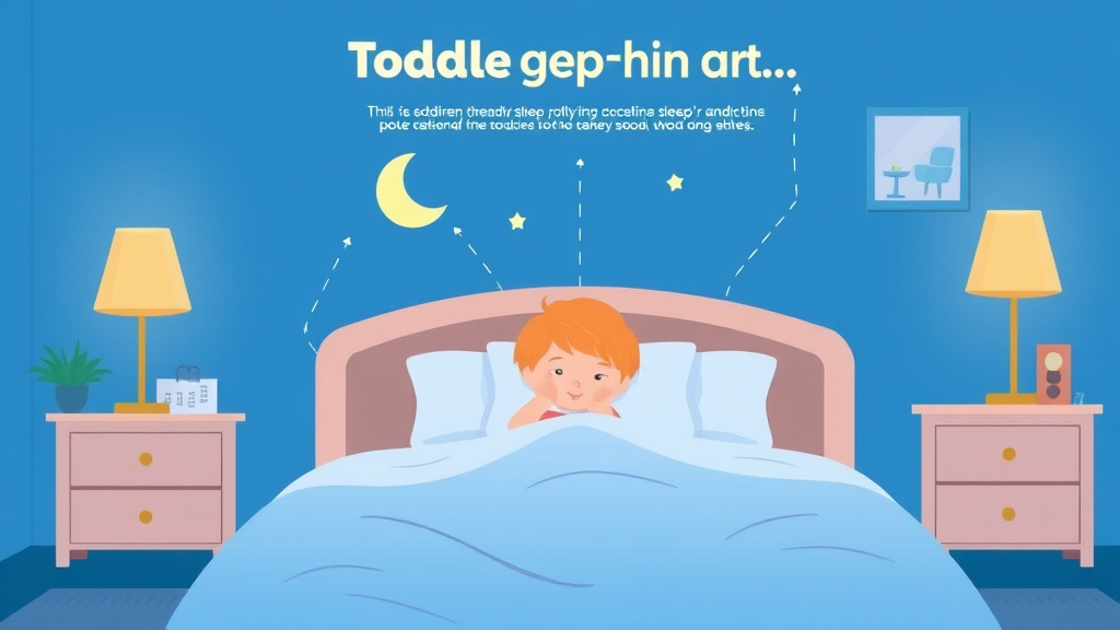 Action-oriented illustration showing how to apply toddler Sleep In Hotel